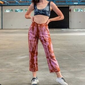 BIG BUD PRESS TIE DYE WORK PANTS